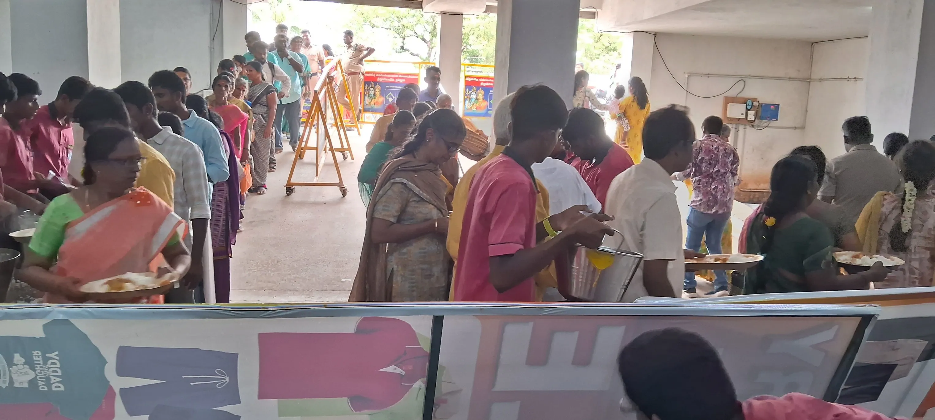 Temple Food Serving