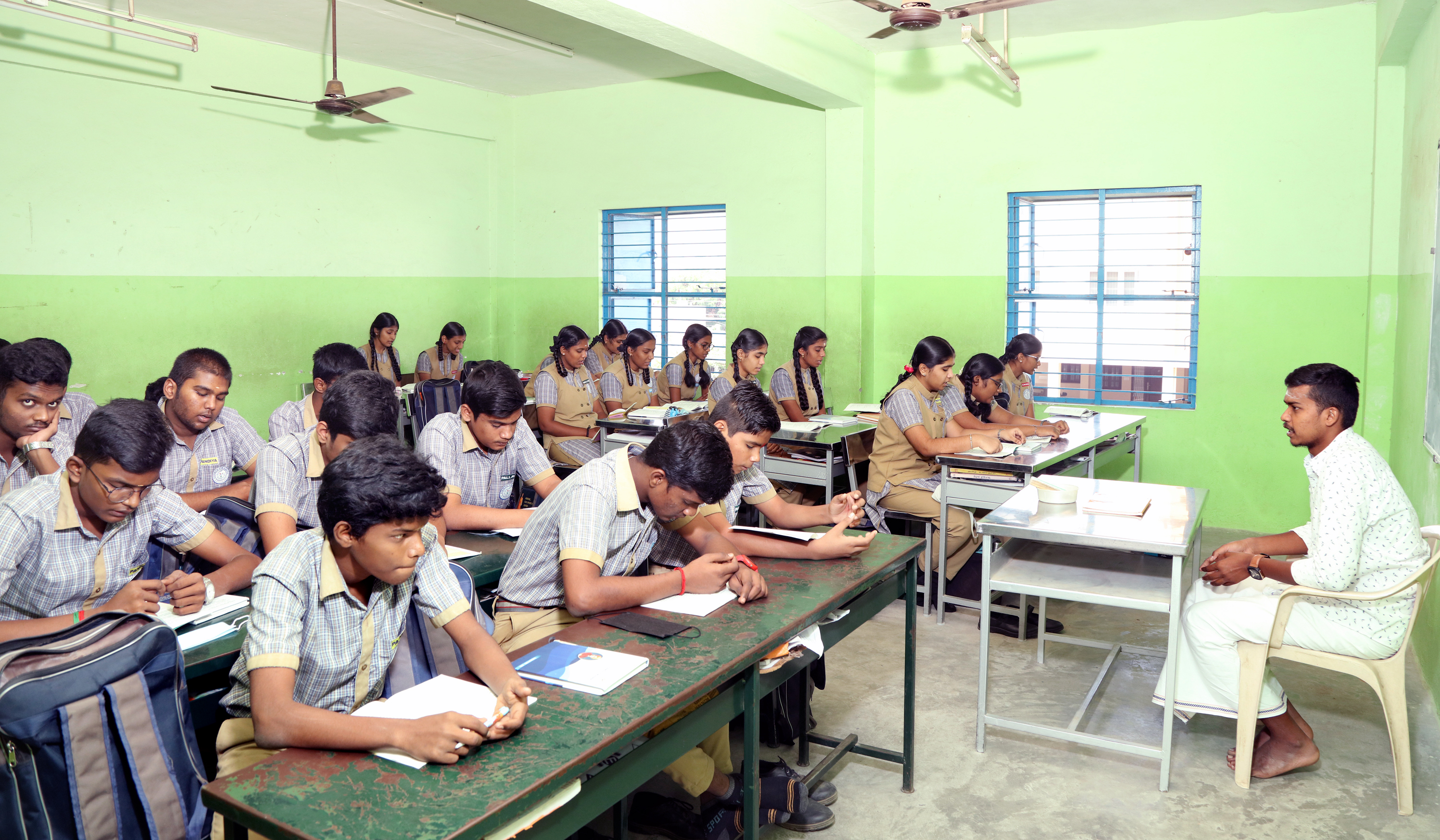 I. WELL FURNISHED AND VENTILATED CLASSROOMS
